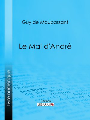 cover image of Le mal d'André